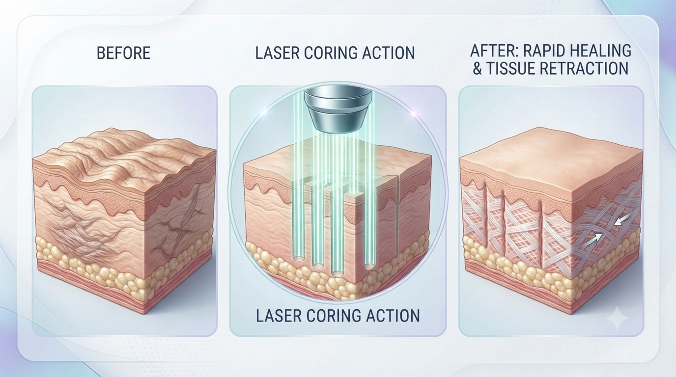 Laser Coring vs. Traditional Fractional Resurfacing