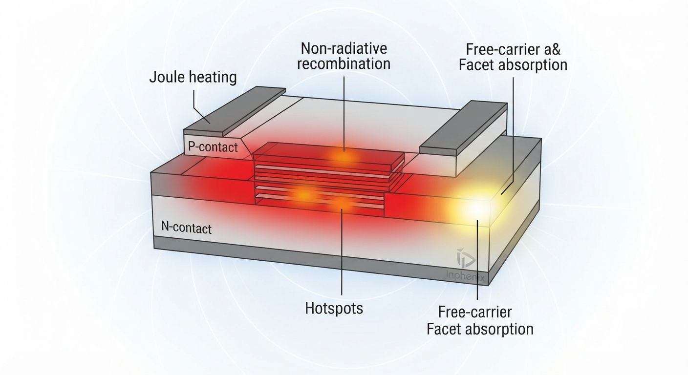 The Physics of Heat Generation in High-Power Laser Diodes